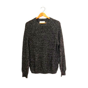 Black Metallic Pullover Sweater - Urban Outfitters - Size S